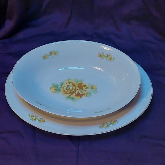 Hadsun Chinaware Serving Dish & Platter - made in Occupied Japam - Picture 1 of 4